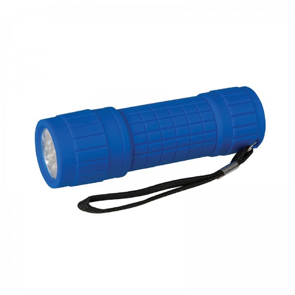 LED-Taschenlampe mit Weichgriff 9 LEDs