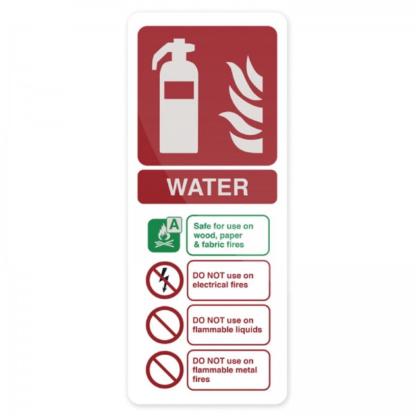 Fixman - Hinweisschild Wasser-Feuerlöscher nach EN 3