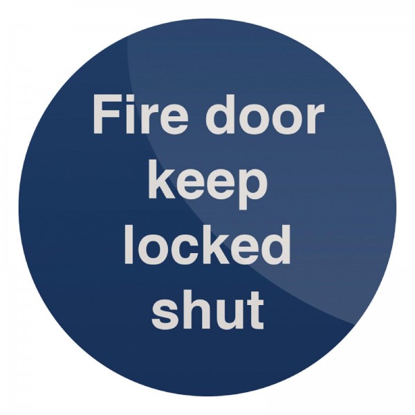 Fixman - Gebotsschild ?Brandschutztür verriegelt halten!"