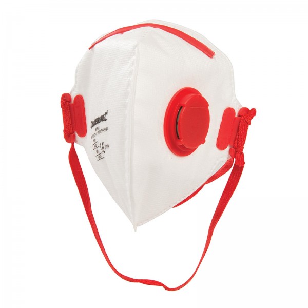 FFP-3-NR-Atemschutzmaske mit Ventil, flach gefaltet FFP-3 NR, Einzelpckg.